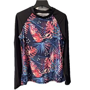 BesserBay Womens Size L Swim Shirt | Long Sleeve | Rashguard | UV Sun Protection
